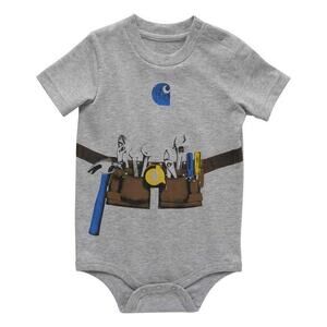 Carhartt Baby Boy's Toolbelt Graphic Short Sleeve Onesie